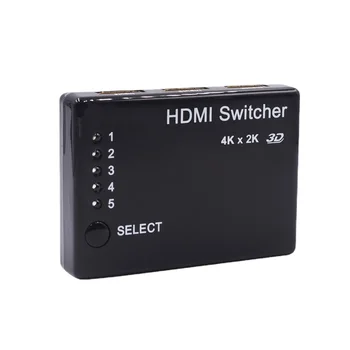 HDMI превключвател 5 В 1 изход | конвертор 5X1 | Превключвател HD 5 входа и 1 изход | превключвател HDMI 4K * 2K